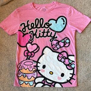 Sanrio Pink Hello Kitty Donut Graphic Tee